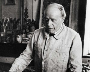 Georges Rouault in his studio